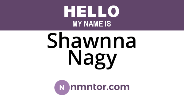 Shawnna Nagy