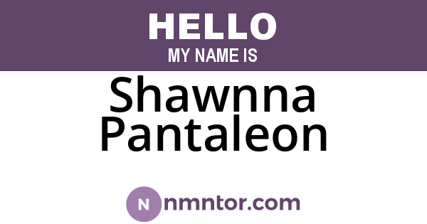 Shawnna Pantaleon