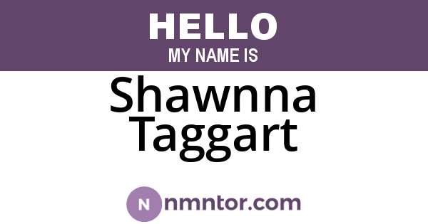 Shawnna Taggart