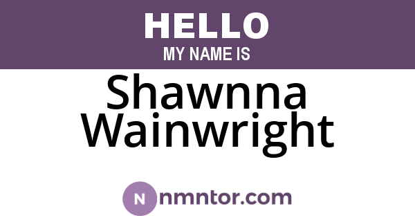 Shawnna Wainwright