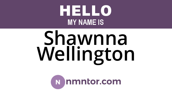 Shawnna Wellington