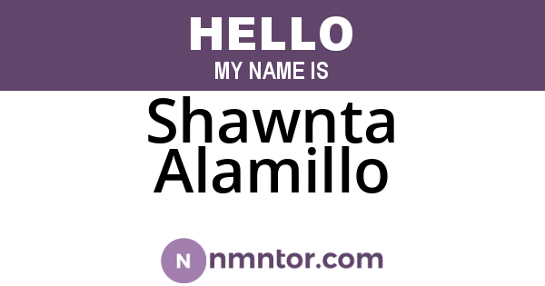 Shawnta Alamillo