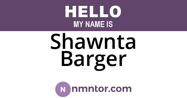 Shawnta Barger
