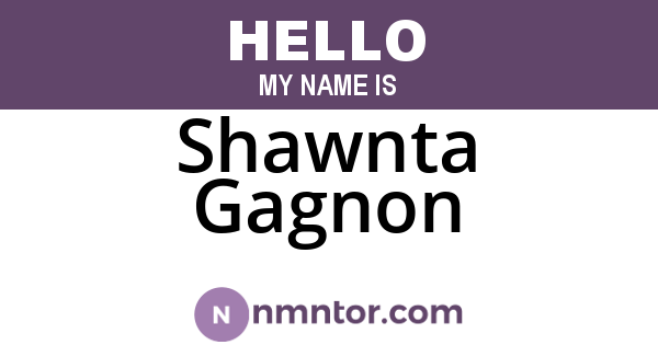 Shawnta Gagnon