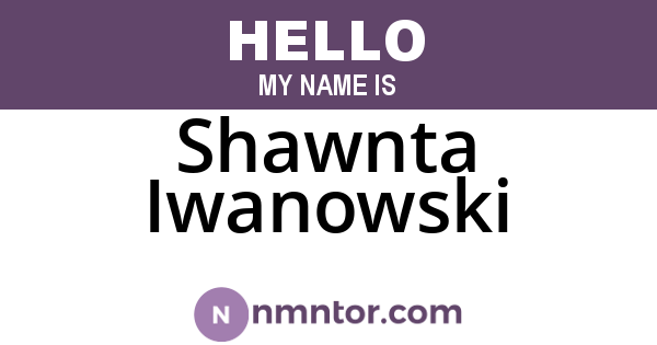 Shawnta Iwanowski