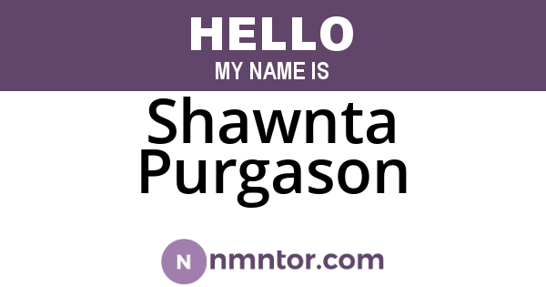 Shawnta Purgason