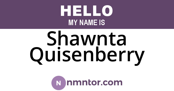 Shawnta Quisenberry