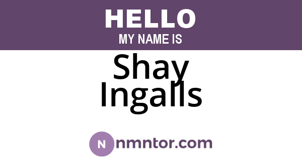 Shay Ingalls