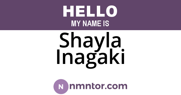 Shayla Inagaki