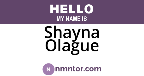 Shayna Olague