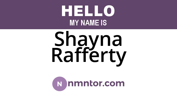 Shayna Rafferty