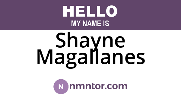 Shayne Magallanes