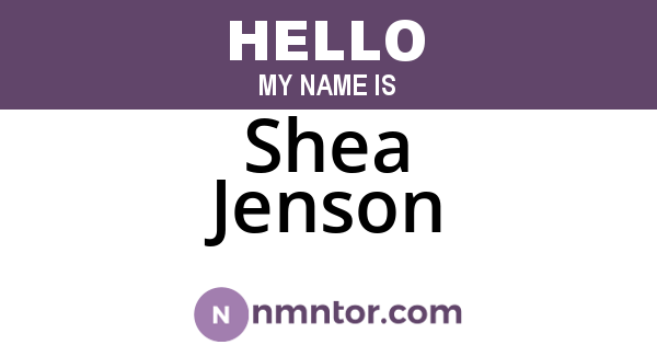Shea Jenson