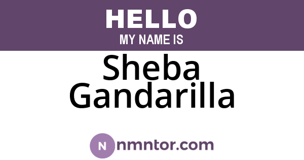 Sheba Gandarilla