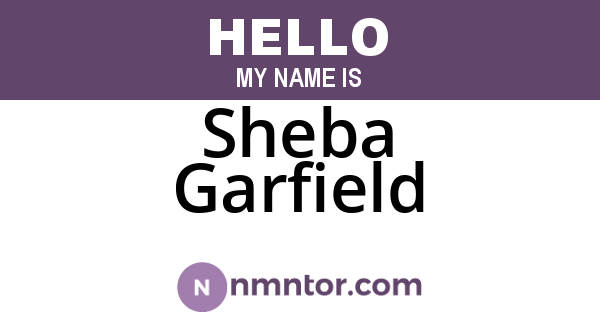 Sheba Garfield