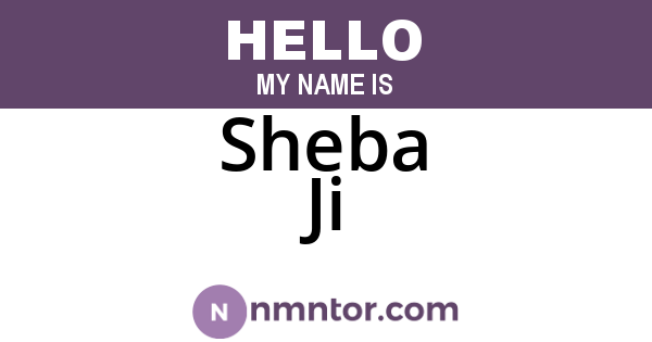 Sheba Ji