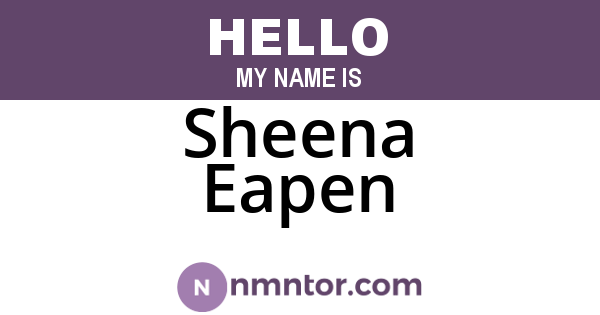 Sheena Eapen