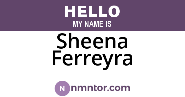Sheena Ferreyra