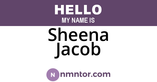 Sheena Jacob