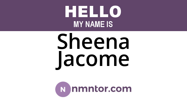 Sheena Jacome