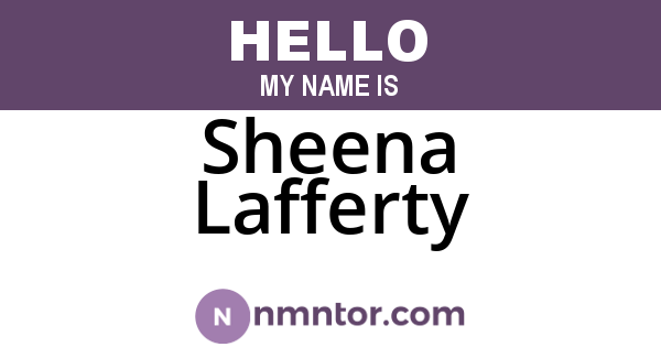 Sheena Lafferty