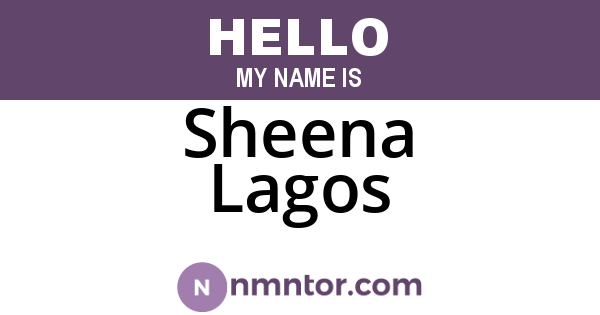 Sheena Lagos