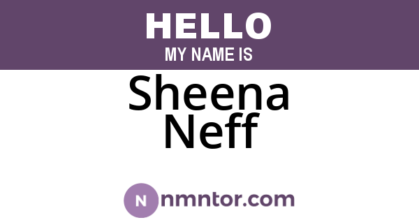 Sheena Neff