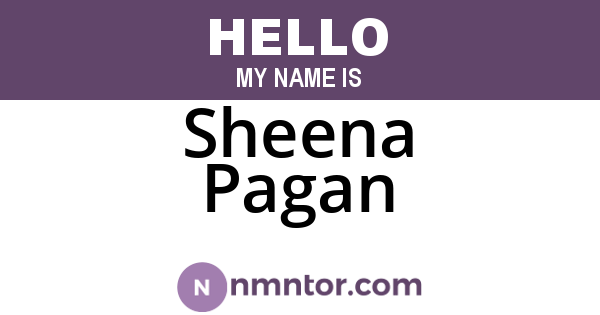 Sheena Pagan
