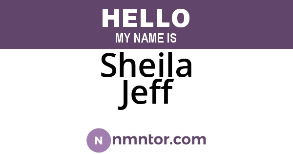 Sheila Jeff