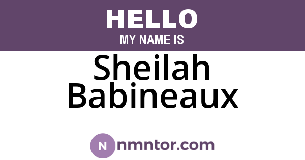 Sheilah Babineaux