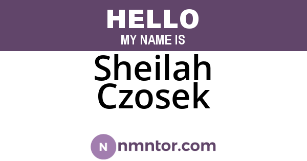 Sheilah Czosek