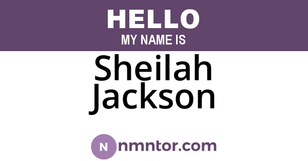Sheilah Jackson