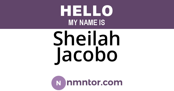 Sheilah Jacobo