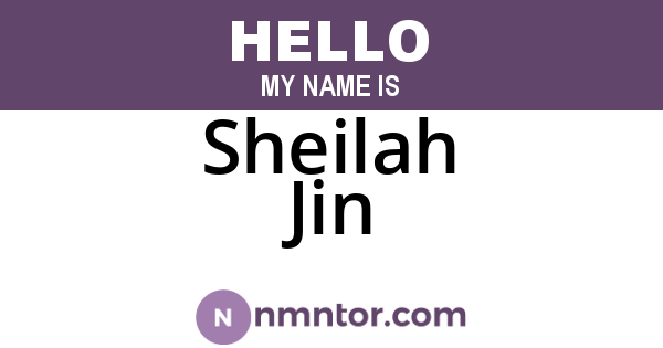 Sheilah Jin