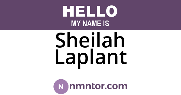 Sheilah Laplant