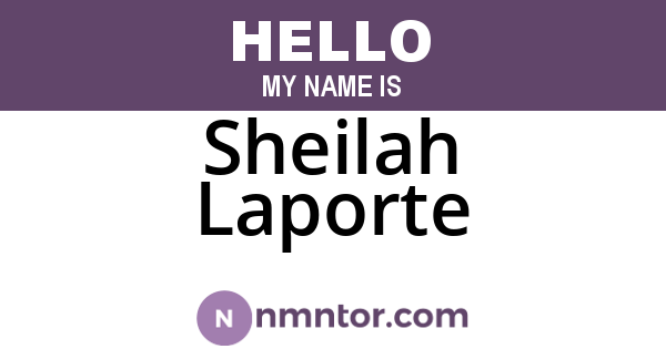 Sheilah Laporte