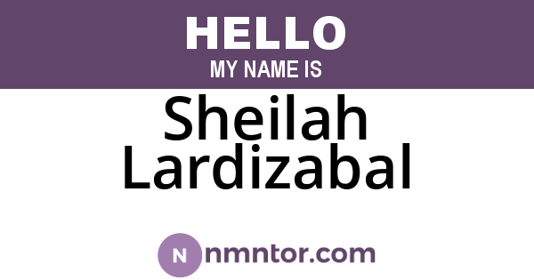 Sheilah Lardizabal