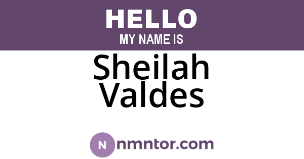 Sheilah Valdes