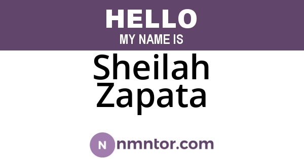 Sheilah Zapata