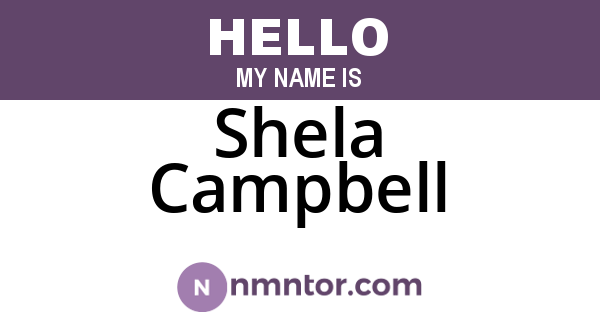Shela Campbell