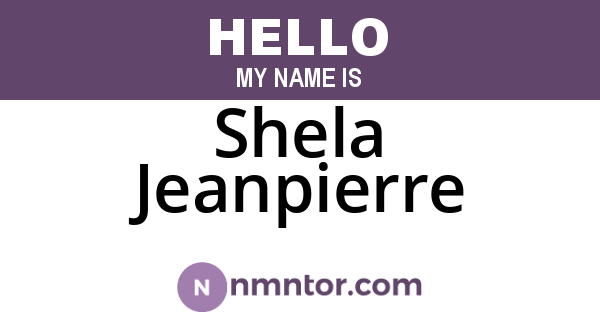 Shela Jeanpierre