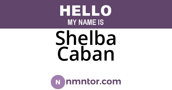 Shelba Caban