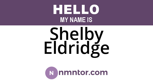 Shelby Eldridge