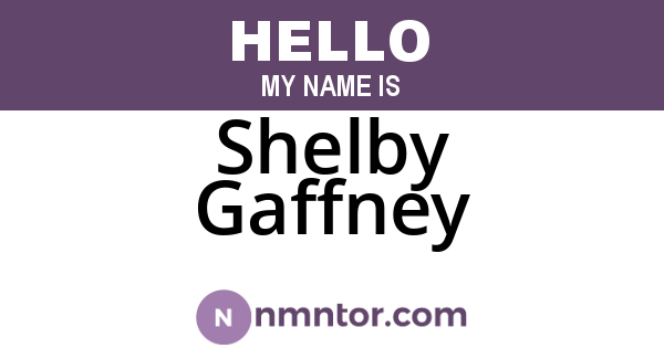 Shelby Gaffney