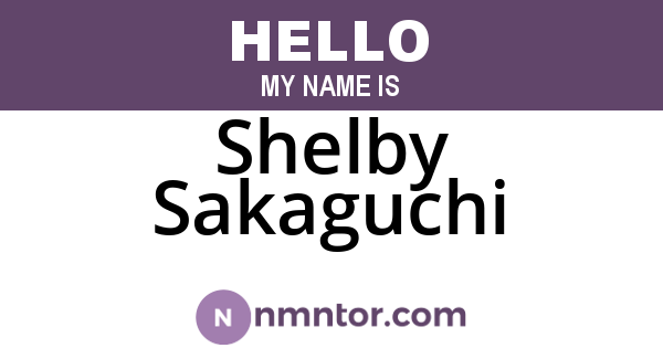 Shelby Sakaguchi
