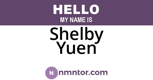Shelby Yuen