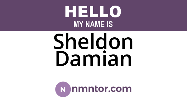 Sheldon Damian