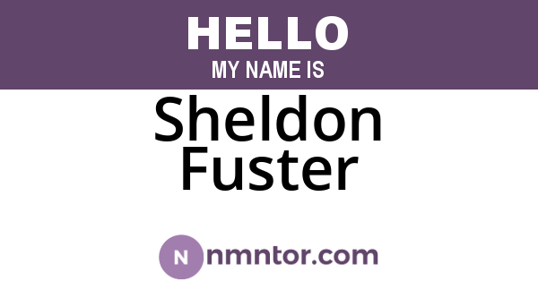 Sheldon Fuster