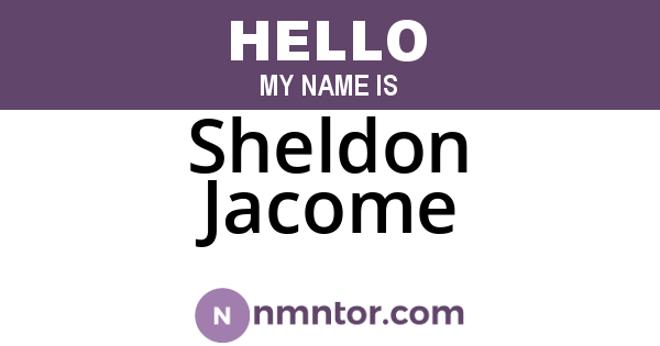 Sheldon Jacome