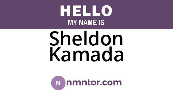 Sheldon Kamada